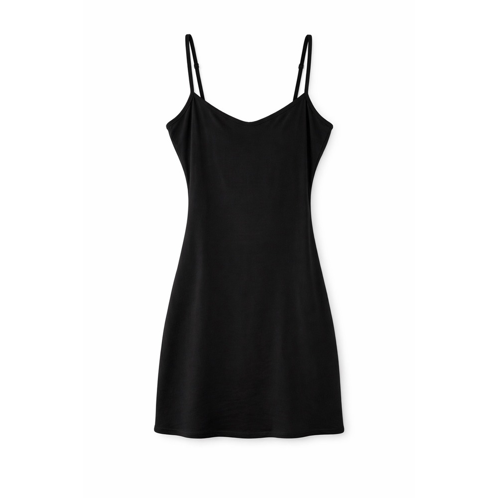 For Love &‎ Lemons Black Slip Dress Size Small Mini Adjustable Straps Open Back
